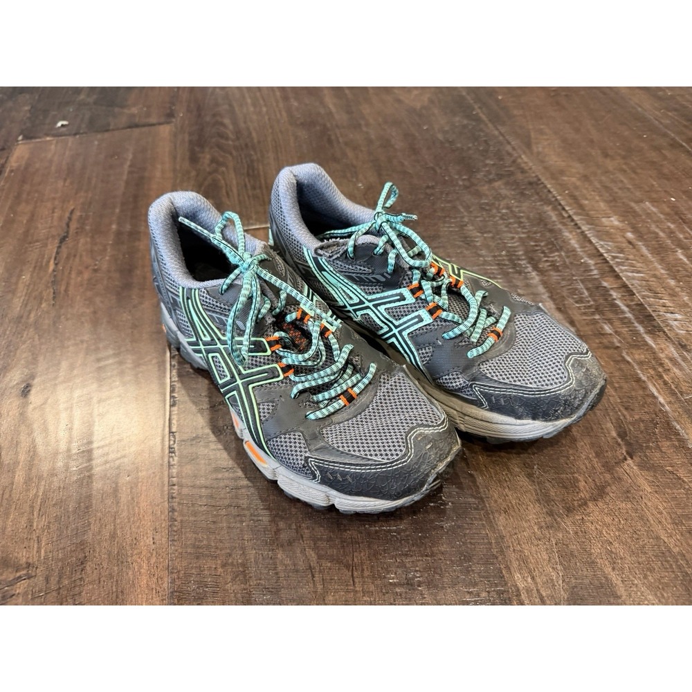 ASICS GEL-Kahana Womens Sz 8 Gray Cushioned Trail Running Hiking Shoes